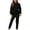 Black, variant on Yourumao 2 Piece Sweatsuits for Women Long Sleeve Sweatshirt Top and Jogger Pants Fall Activewear Lounge Sets Loose Fit Workout Sets Matching Tracksuit