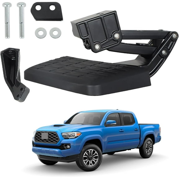 SEBLAFF Retractable Rear Bed Bumper Tailgate Black Step Replacement for 2012-2023 Tacoma Truck PT392-35100