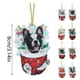 thumbnail image 3 of 1pc Christmas Acrylic Christmas Stockings For Dogs Decorations Christmas Tree Decorations Crafts Hanging Decorations, 3 of 9