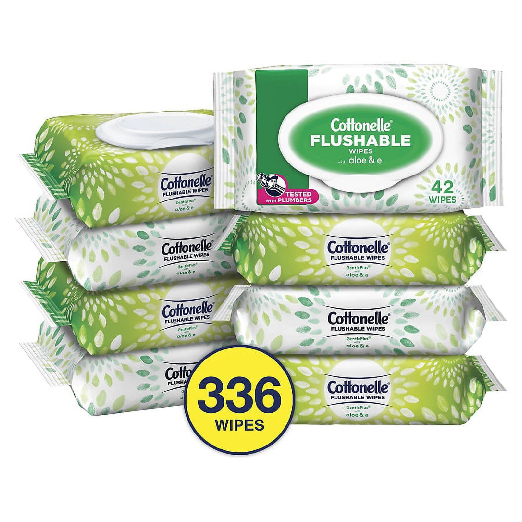 Cottonelle GentlePlus Flushable Wet Wipes with Aloe & Vitamin E