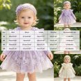 thumbnail image 3 of KPOPLK Baby Girl Floral Tulle Princess Dress Long Sleeve Cute Tutu Skirts Romper with Lace Headband for 3 6 9 12 18 Months(Pink,9-12 Months), 3 of 7