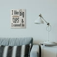 thumbnail image 2 of Stupell Industries Big Cups Funny Word Kitchen Dining Room Paint Textured Design Canvas Wall Art by Daphne Polselli, 2 of 6