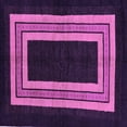 thumbnail image 1 of Ahgly Company Indoor Square Abstract Purple Modern Area Rugs, 8' Square, 1 of 4
