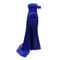 thumbnail image 4 of Moda mujer elegante Sexy Casual un hombro Delgado Sling Color sólido vestido largo falda vestido Pompotops  qwe12668, 4 of 5