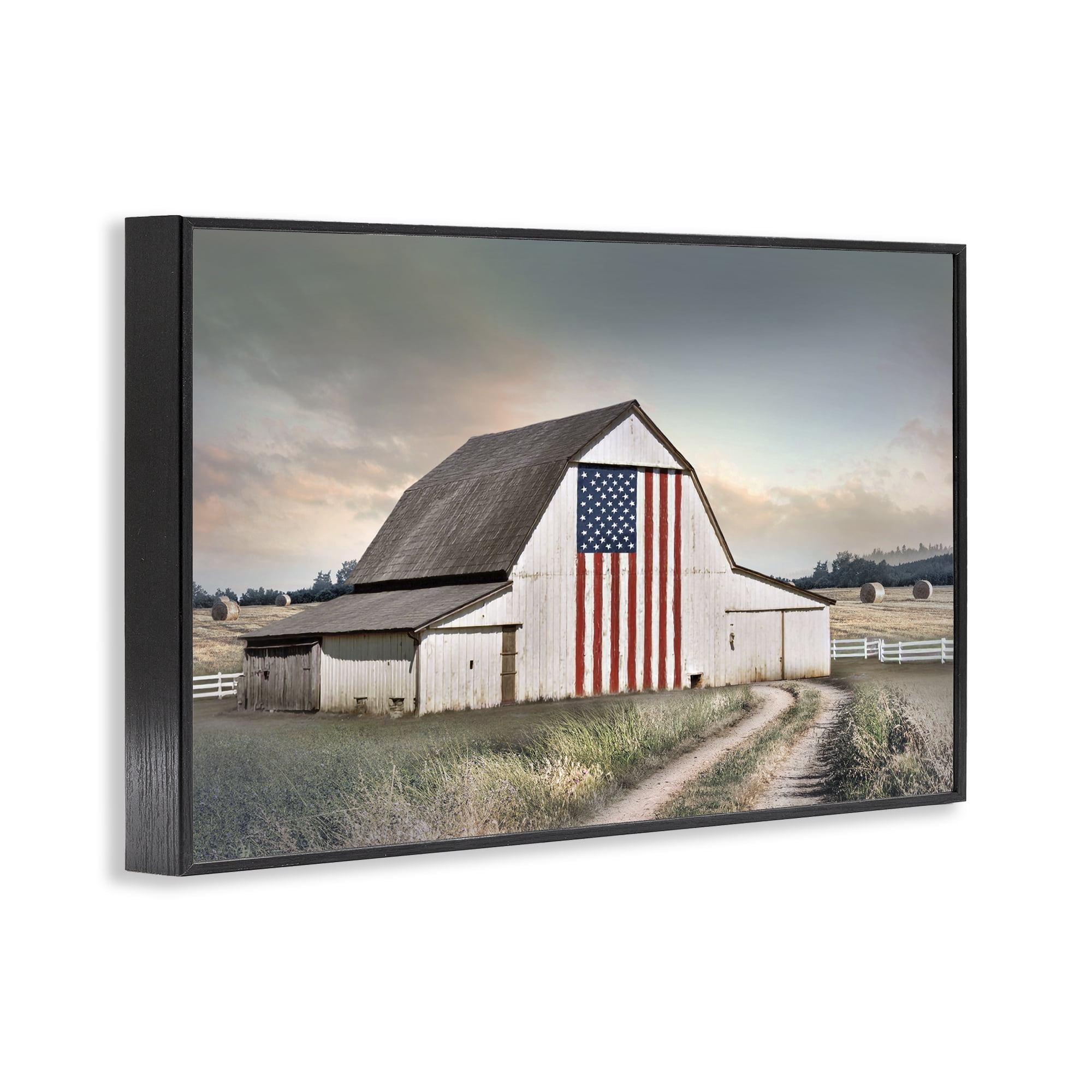 Stupell Industries Land That I Love Barn Black Framed Giclee Art, design by CAD Designs