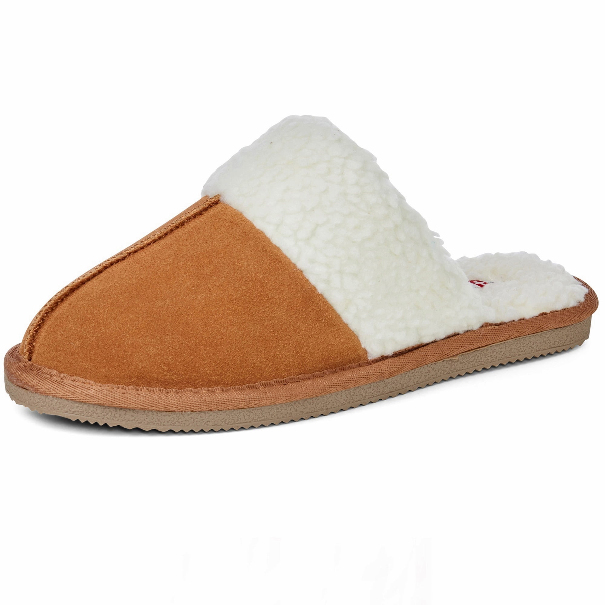 Alpine Swiss Mens Memory Foam Fleece Clog Slippers Wide Warm Slip On House Shoes