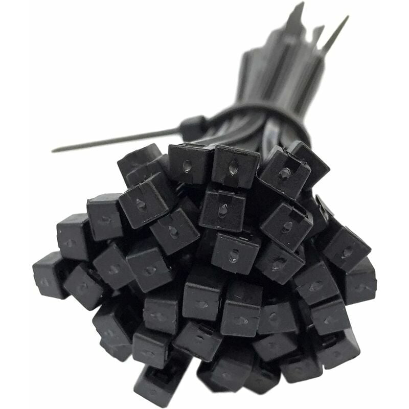 Bridas De Nailon Negro, 300 Mm X 4,8 Mm, Paquete De 100, Envolturas De Plástico Multiusos, Para Cables, Hogar, Oficina Y Bricolaje