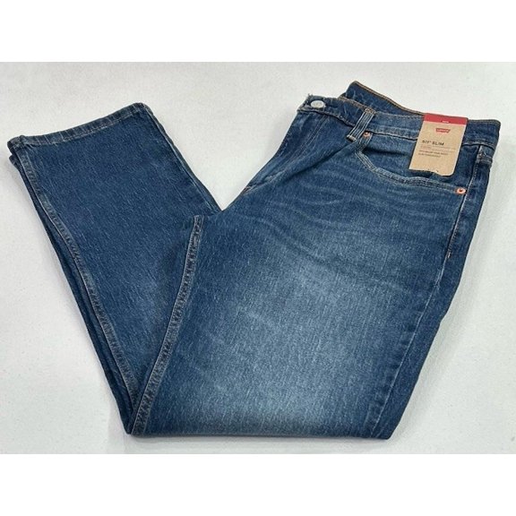 Levi's 511 Men's Slim Fit Stretch Sits Below Waist Jeans, Blue, Size 34X30