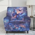 thumbnail image 2 of Xoenoiee Galaxy Butterfly Print Recliner Chair Covers Lazy Boy Recliner Covers with Pockets Stretch Velvet Couch Cover Slipcovers 4-Piece Furniture Protector for Dogs Cats, 2 of 7