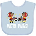 thumbnail image 3 of Inktastic Twin Boy Motorcycle Bear Boys Baby Bib, 3 of 4
