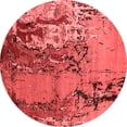 thumbnail image 1 of Ahgly Company Indoor Round Oriental Red Industrial Area Rugs, 3' Round, 1 of 4