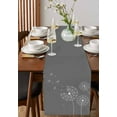 thumbnail image 2 of Table Runner Dresser Scarf 13 x 48 Inch Country Elegant Dandelion Blossom Flying Fluffy Grey Table Runners Non-Slip Heat Resistant Kitchen Dining Table Decor for Indoor Outdoor Home Party Decoration, 2 of 7