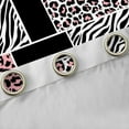 thumbnail image 4 of jejeloiu Pink White Black Curtains Pack of 2 (42x84 Each),Leopard Cheetah Pattern Curtains Blackout,Wild Zebra Print Bedroom Curtains For Teens,Breathable Home Decor, 4 of 6