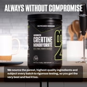 NutraBio النقي الكرياتين مونوهيدرات مسحوق الملحق، غير منكهة، (500 غرام) - يدعم طاقة العضلات السائبة، والانتعاش، والقوة - للرجال والنساء