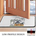thumbnail image 3 of Halloween Pumpkin Ghost Front Door Mat Anti Slip Pumpkin Spooky Doormat Plain for Entry Floor Mat Set Living Room Bedroom Bathroom Crystal Velvet 30x17 Inches, 3 of 7