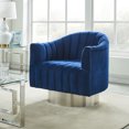 thumbnail image 2 of !nspire CORTINA-ACCENT CHAIR-BLUE/SILVER, 2 of 8
