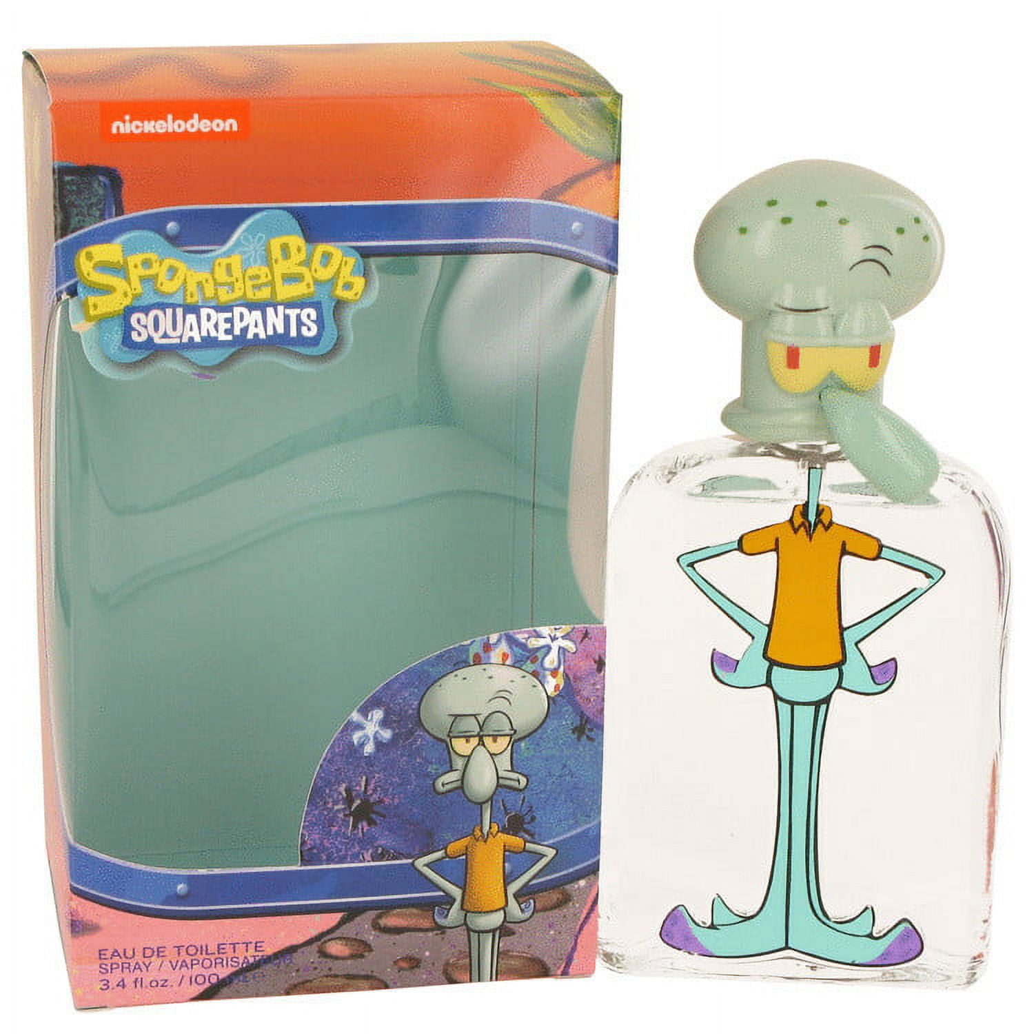 SpongeBob Squarepants Squidward 3D by Nickelodeon, 3.4oz EDT Spray for Boys