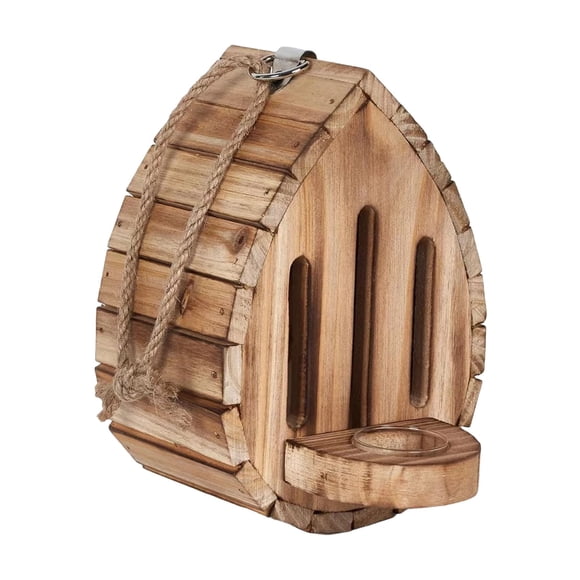 Maison en Bois pour Papillons avec Mangeoire, Habitat de Jardin Suspendu, Nichoir Naturel pour Papillons, Abri Faune Extérieur