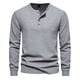 thumbnail image 2 of Blusas y camisas de manga larga y cuello redondo para hombre, pulóveres casuales, camisetas de manga larga y cuello redondo, blusas para hombre., 2 of 5