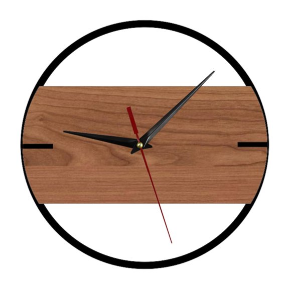 Reloj de pared redondo contemporáneo para uso doméstico. Diseño silencioso, ideal para cafeterías, hoteles y salas de estar.