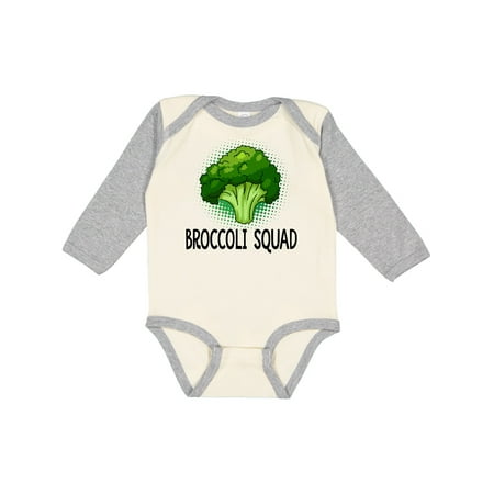

Inktastic Broccoli Squad Vegetarian Gift Baby Boy or Baby Girl Long Sleeve Bodysuit