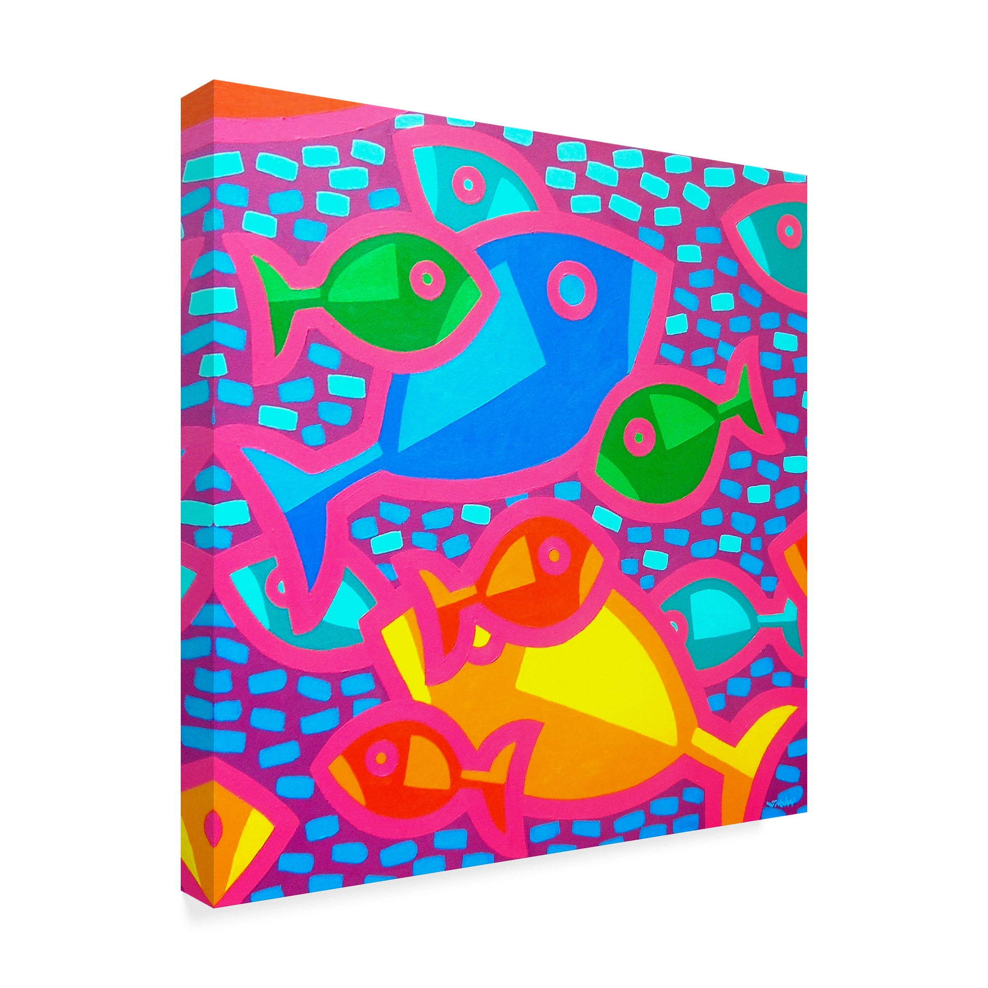 Trademark Fine Art 'Funky Fish' Canvas Art by John Nolan