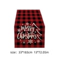thumbnail image 3 of Gqqkzmb Red Plaid Christmas Table Runner Winter Holiday Table Decor Merry Christmas Centerpiece for Dining Table Washable Christmas Decorations, 3 of 6