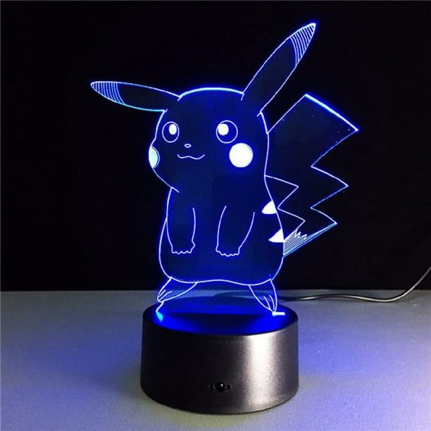 AIBULBFashion Pokemon Lampe 3D Pikachu Veilleuse Halloween Enfants