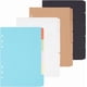 thumbnail image 1 of 20 hojas con separadores de 6 anillas y 5 pestañas, 4 estilos de papel para cuaderno, hojas sueltas de plástico con encuadernación de disco, hojas divisorias de índice, separadores de cuaderno blancos, 1 of 6