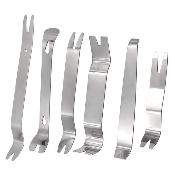6 Steel Pry Tools For Car Interior Trim Removal With Ergonomic Design Kit