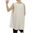 thumbnail image 5 of USNSM Men's Plus Size Scoop Neck Tank Tops Oversized Summer Casual Sleeveless Shirts Solid Color Loose Fit Tee White XL, 5 of 6
