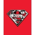 thumbnail image 2 of Superman Collage Logo Boy's Red T-shirt-Medium, 2 of 4