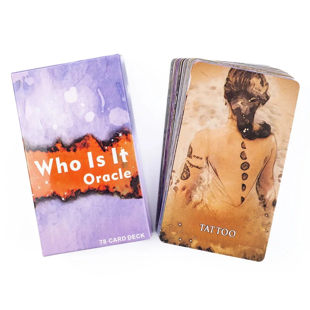 Who Is It Oracle Cards 78 Cards About 10X6cm NO Guide For Family Party High Quality Fortune Telling Divination Tarot Cards Deck