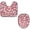 Multicolor 3, variant on PhooArto Toilet Lid Cover and U-Shaped Toilet Floor Mat Set of 2 Pieces, White Polka Dots Patterns Toilet Mat Set, Machine Washable Seat Covers Non-Slip Absorbent Rugs