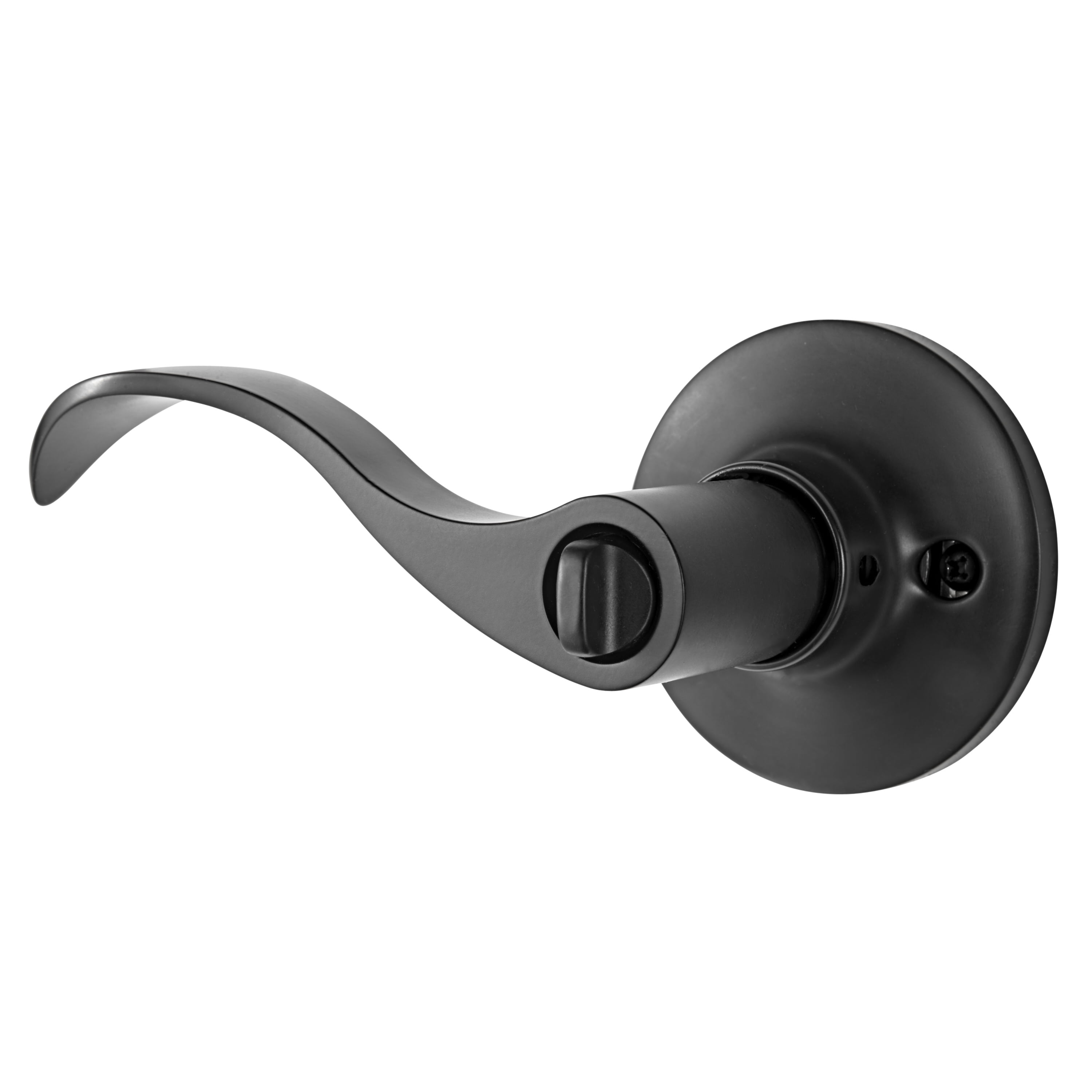Brinks Keyed Entry Modern Wave Style Lever Doorknob with Pro-Guard