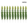 thumbnail image 4 of Naiovety 10 piezas de eucalipto artificial, ramos de plantas de follaje de aspecto vivo para boda, jardín, balcón, decoración Decoración Verde Naiovety HA083898-01, 4 of 6
