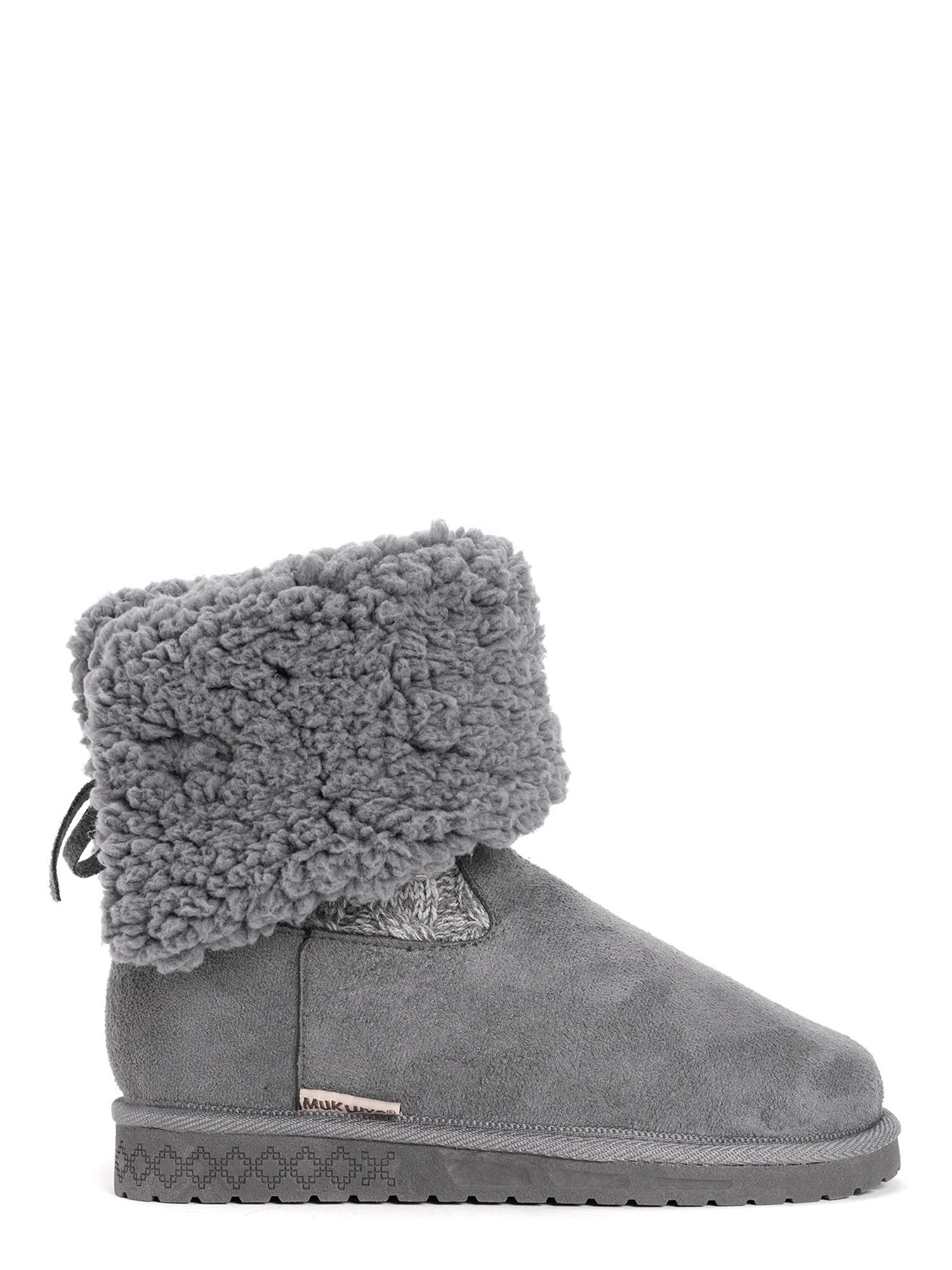 Muk Luks Women's Fold Over Boots (Wide 