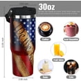 thumbnail image 5 of We People Gifts for Men 30 oz Patriotic Tumbler with Handle and Straw American Flag Stainless Steel Insulated Cups Mug Father''s Day, Christmas and Birthday Gifts for Dad Grandpa Men, 5 of 6