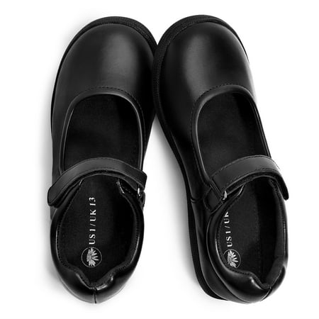 NCCB Girl s Mary Jane Shoes School Uniform Shoes Strap Dress Shoes Uniform Flats Black 13