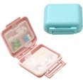 thumbnail image 1 of 2 Pack Travel Pill Box, Portable Removable Double-Layer Pill Box, Moisture-Proof Small Pill Box (Pink), 1 of 5