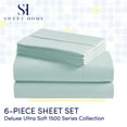 thumbnail image 5 of Sweet Home Collection 1500 Series 6 Piece Ultra Soft Microfiber Sheet Set, King, Porcelain Blue, 5 of 5