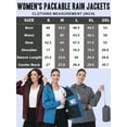 thumbnail image 6 of Xidunhg Women's Lightweight Jacket Waterproof Packable with Hood Cycling Bike Outdoor Jacket Windbreaker Blue L, 6 of 12