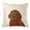 Cute Brown Toy Poodle, variant on WIRESTER 18x18 inch Square Decorative Throw Sofa Pillow Cases, Black Tan German Shepherd Dog