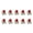 red shaft, variant on Metal Plastic Composite Linears Switches For Mechanical Keyboards With Hot Swap Function Black Red Brown Blue Option