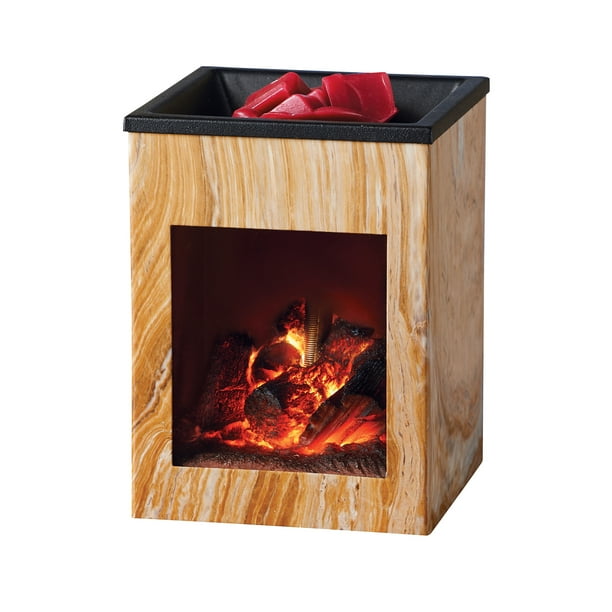 Unique Fireplace Electric Wax Warmer Diffuses Favorite Scent And Displays Realistic Fire Burning Com - Hearthstone Fireplace Illumination Fragrance Warmer