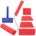 thumbnail image 1 of Juego de 6 herramientas para pintar con vetas de madera, rodillo para textura de madera, herramientas para pintar paredes con vetas de madera, 1 of 6