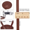 thumbnail image 5 of 196 Long Brown Flat Genuine Leather Cord 0.39 Wide String Leather Lace Strips Thin Natural Lacing String, 5 of 7