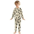 thumbnail image 7 of Boys Pajamas Girls Pajama Cat Wearing A Hat Sweeping The Floor Cute Comfortable Cotton Two-piece Pajama Set, 7 of 7