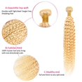 thumbnail image 3 of Hair Bundle Freiuoke 613 Rubio mojado y ondulado brasileño 8A, 3 of 6