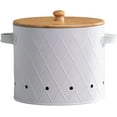 thumbnail image 1 of Storage Canister for Potatoes And Onions with Airtight Lid, Kitchen Vegetable Holder, White Large, 1 of 7